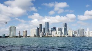 The skyline of Miami Beach. The Climate Adaptation Gap in 2023 Photo: Rich Miller